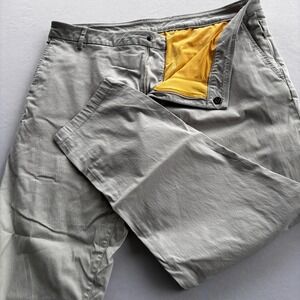 Birddogs Pants‎ 38x32 Light Gray Stretch Chinos Built-In Liner Men's Casual